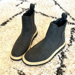 Adorable flannel booties